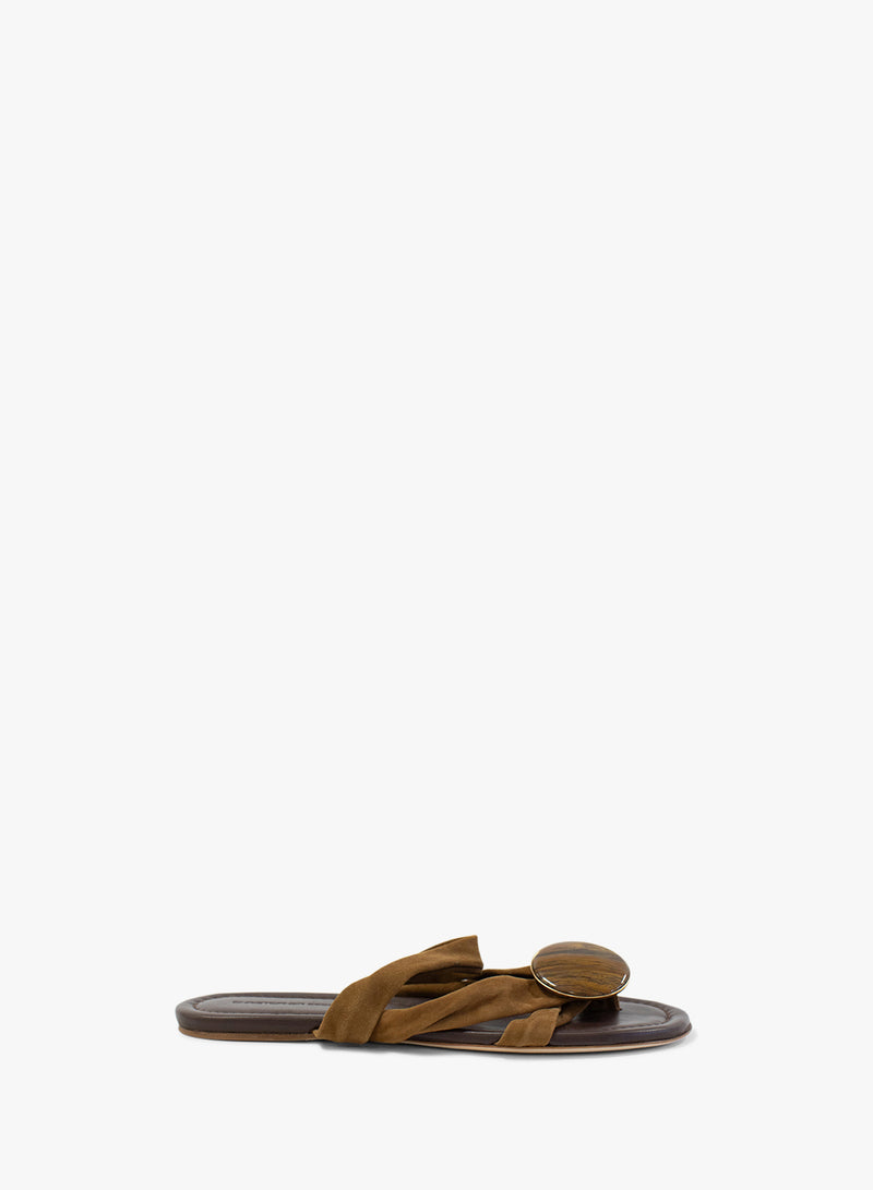 Doma Stoned Crossover Suede Flat - Image 1
