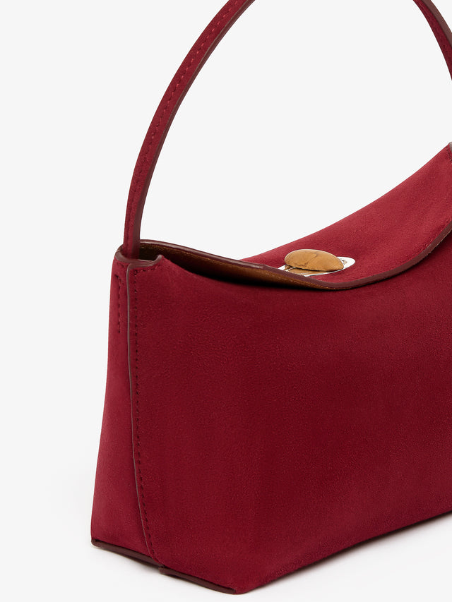 Turnlock Suede Mini Bag