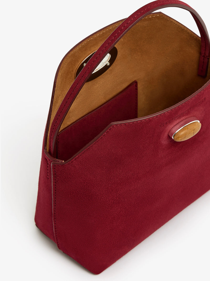 Turnlock Suede Mini Bag - Image 3
