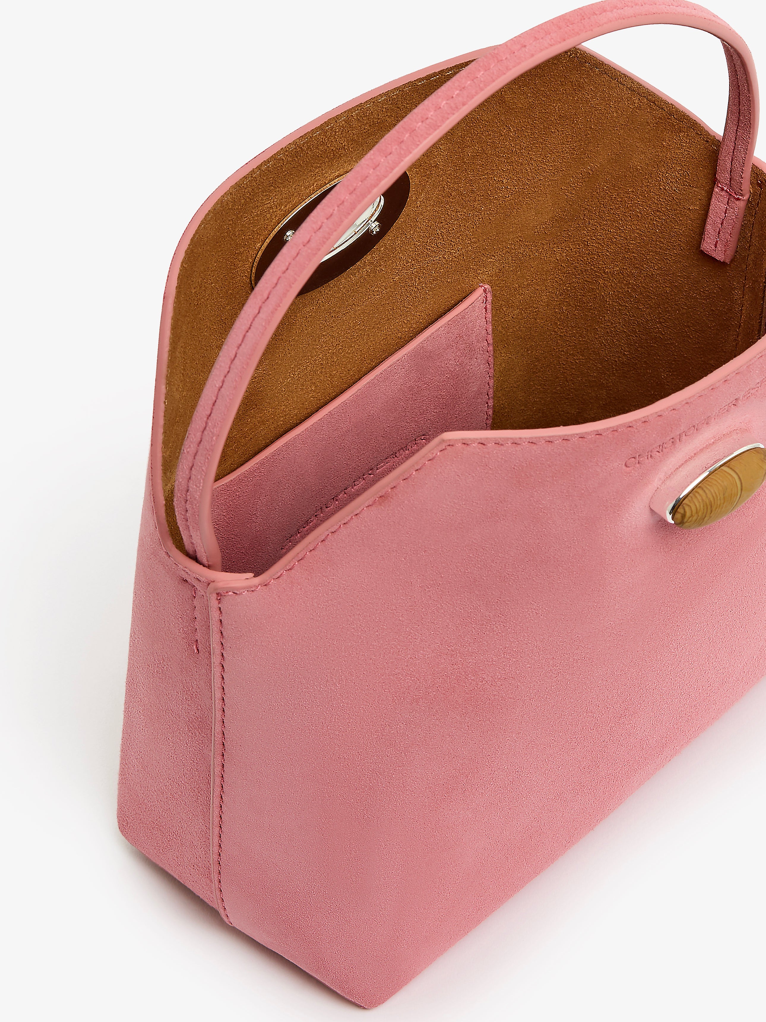 Turnlock Suede Mini Bag