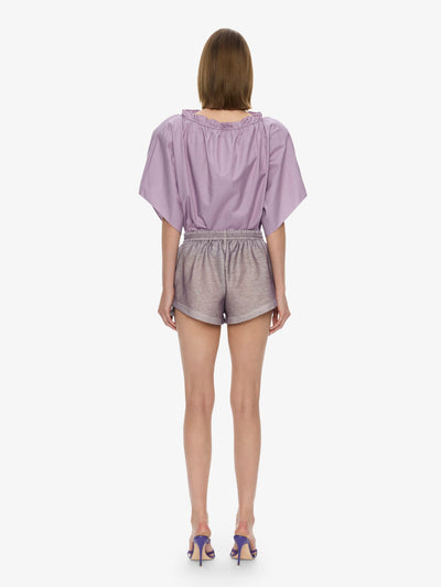 Mirage Palm Poplin Top