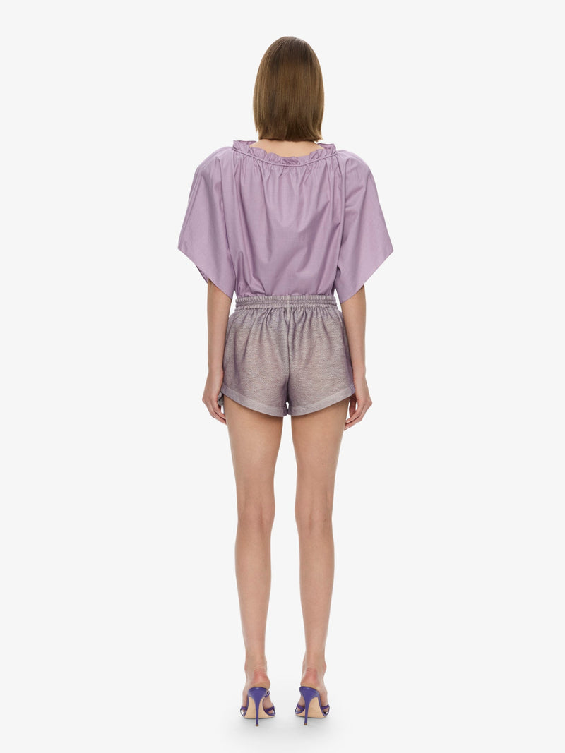 Mirage Palm Poplin Top - Image 5