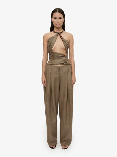 Chime Necklace Herringbone Halter Top
