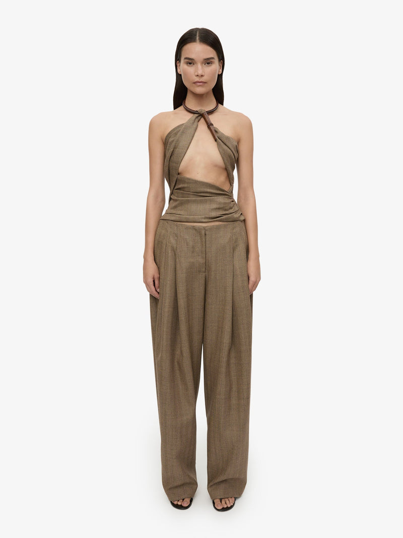 Chime Necklace Herringbone Halter Top - Image 2