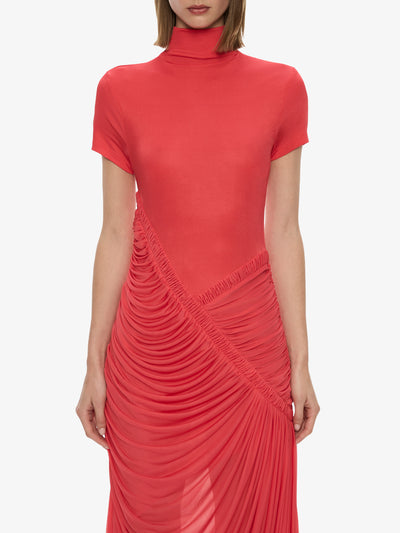 Fusion Ruched Ripple Dress