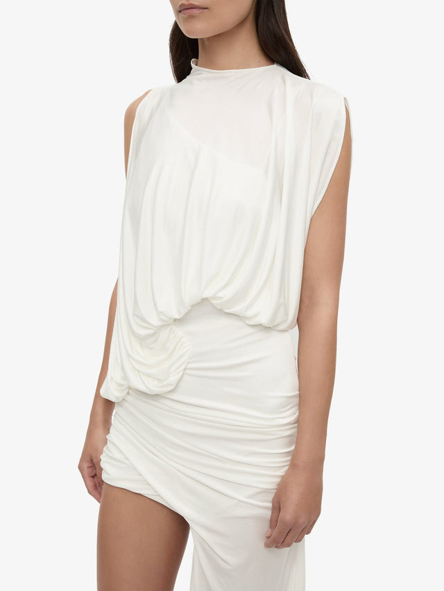 Cumulus Tucked Mini Dress