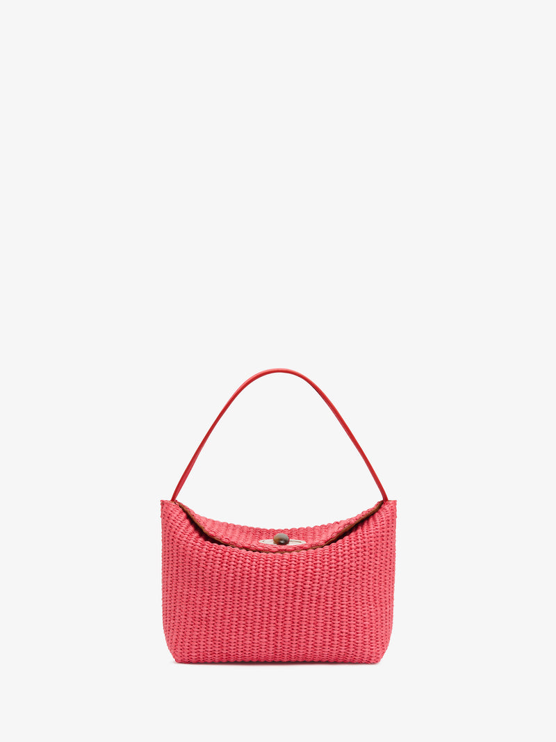 Turnlock Raffia Mini Bag - Image 1