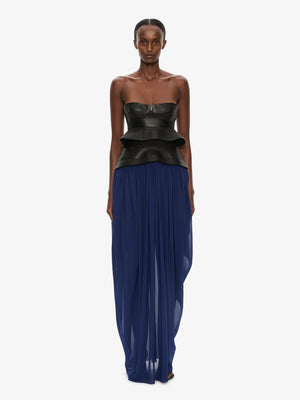 Bellona Moulded Leather Belted Skirt