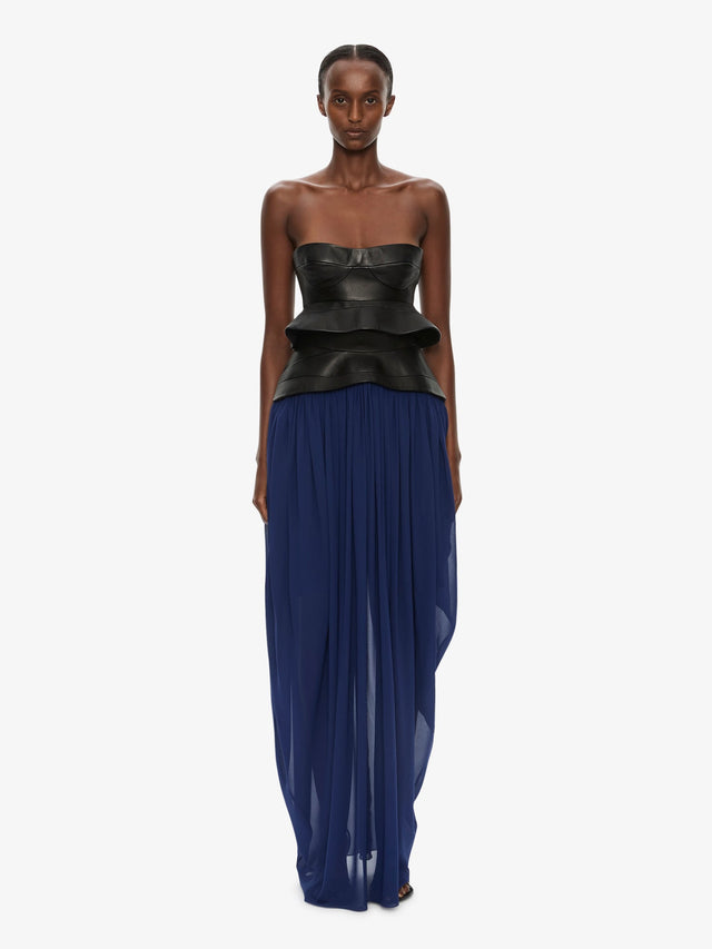 Bellona Moulded Leather Belted Skirt
