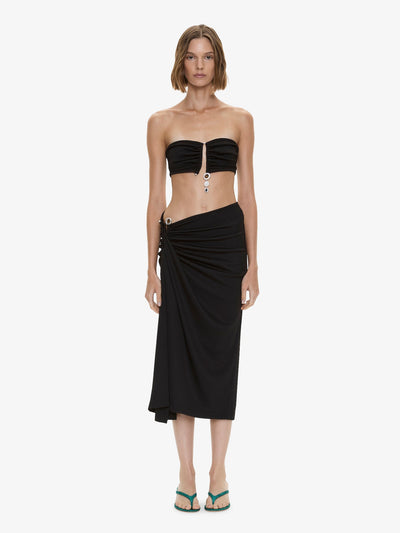 Droplet Crystal Clasp Cascade Skirt
