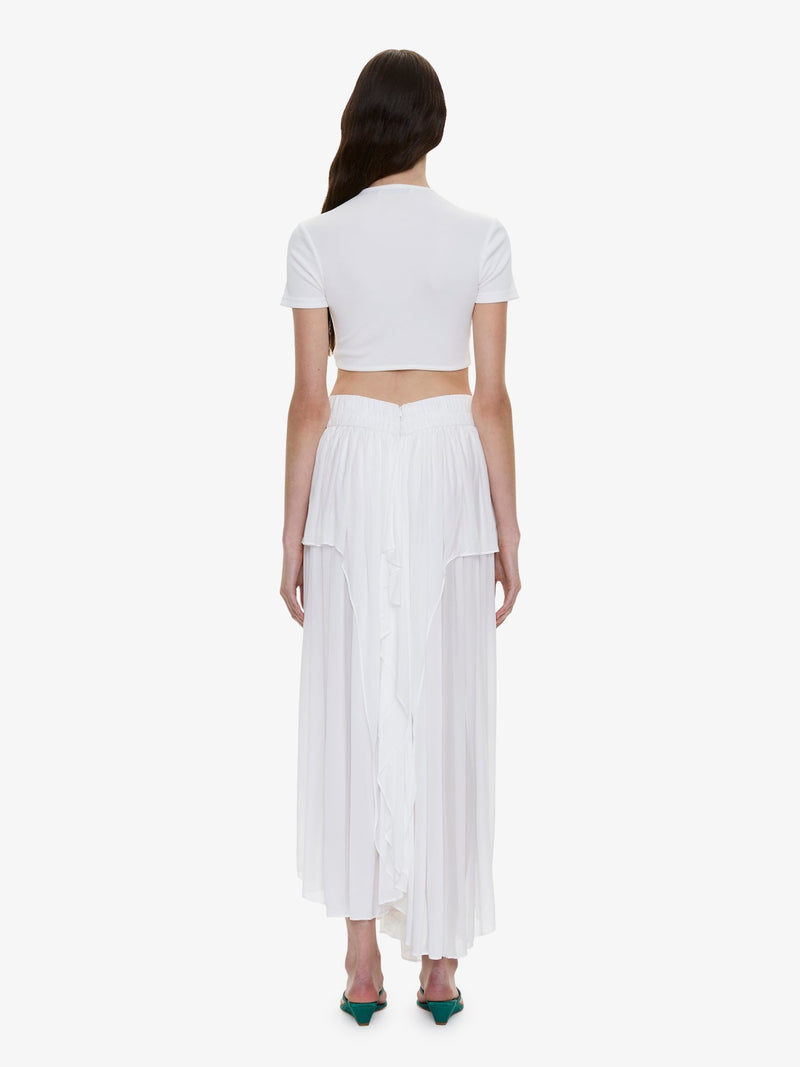 Droplet Crystal Pendant Ruched Tee - Image 5