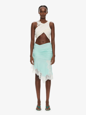 Incline Gathered Skirt