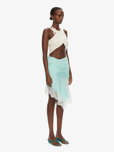 Incline Gathered Skirt