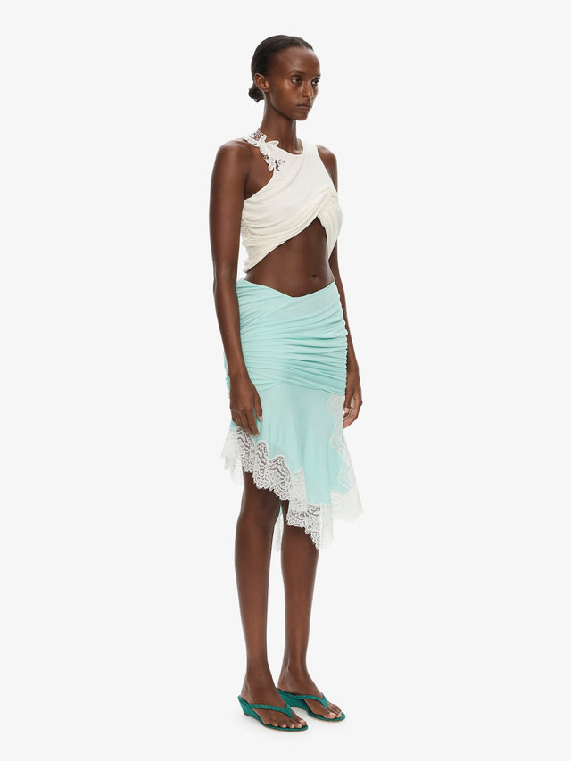 Incline Gathered Skirt
