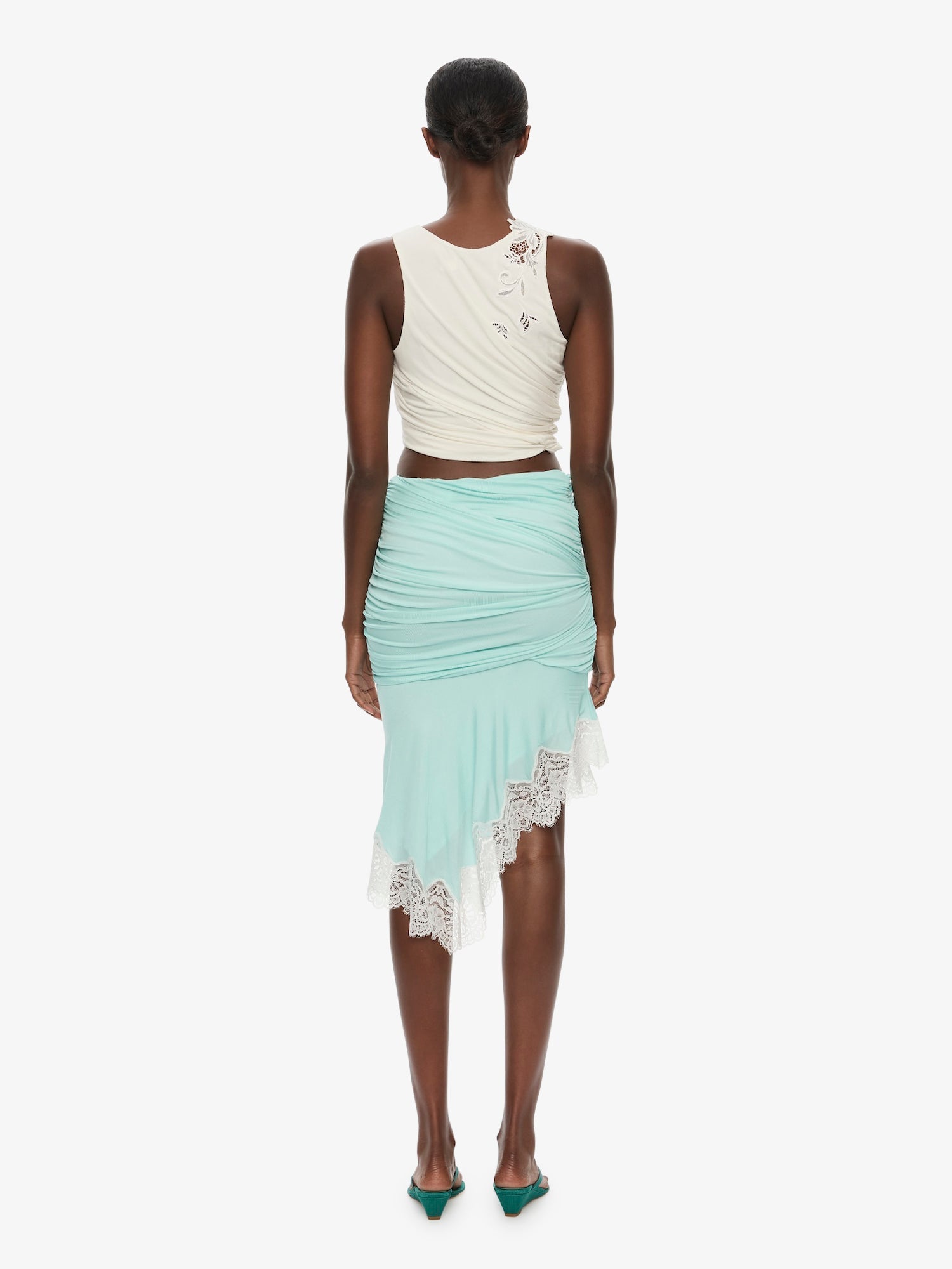Incline Gathered Skirt