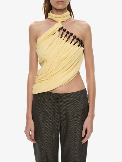 Tortoise Droplet Halter Top