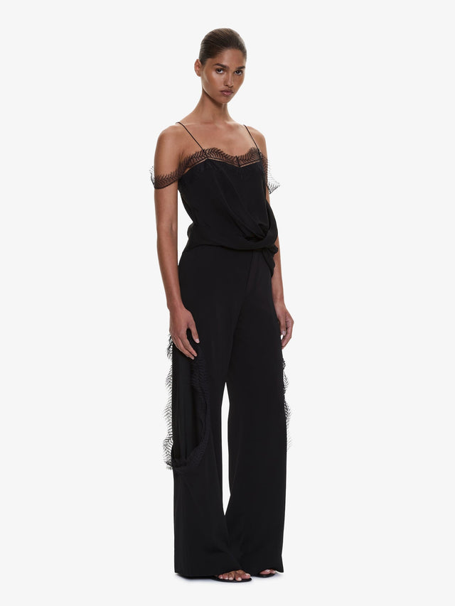 Miro Split Lace Draped Cami