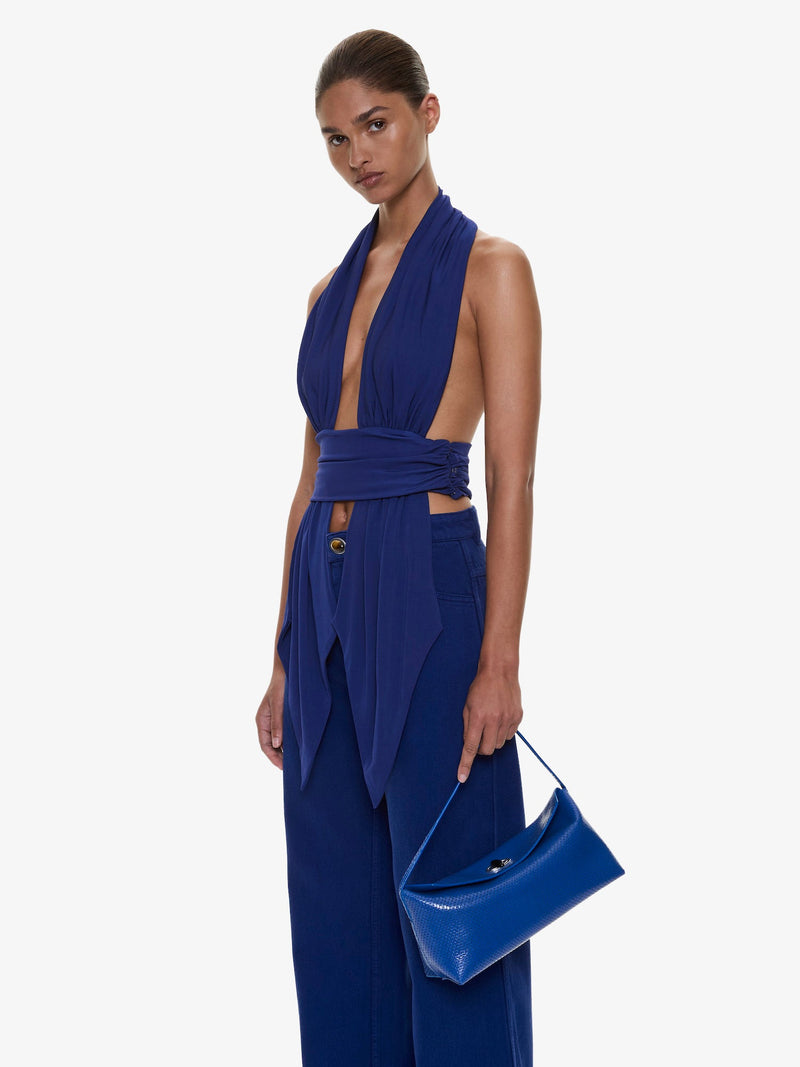 Scarf Draped Halter Top - Image 4
