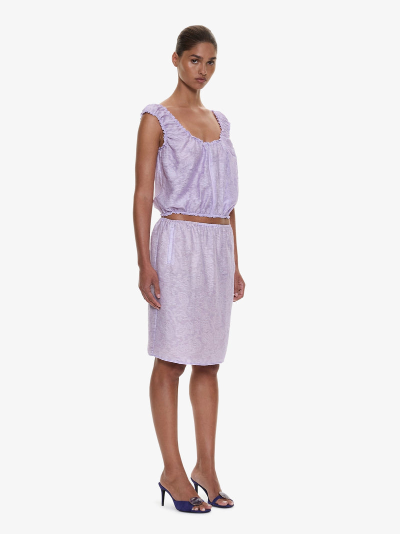 Light Leak Jacquard Zip Up Top - Image 4