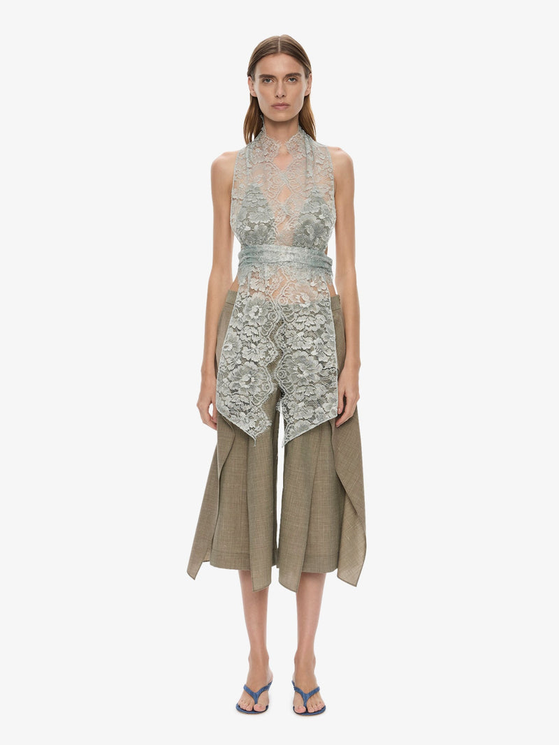 Moonlit Patina Lace Scarf Top - Image 2
