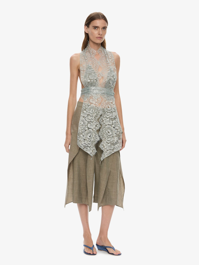 Moonlit Patina Lace Scarf Top - Image 3