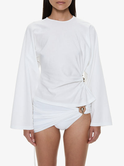 Orbit Ruched Magyar Top