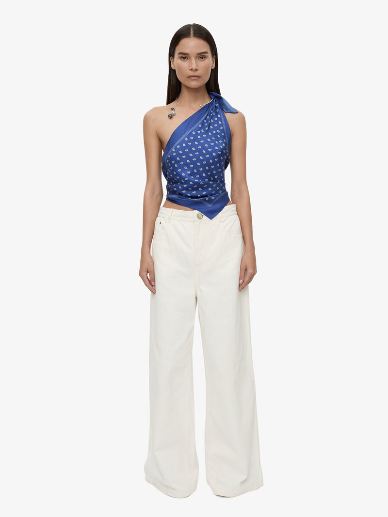 Bandana Scarf Tie Top - Image 3