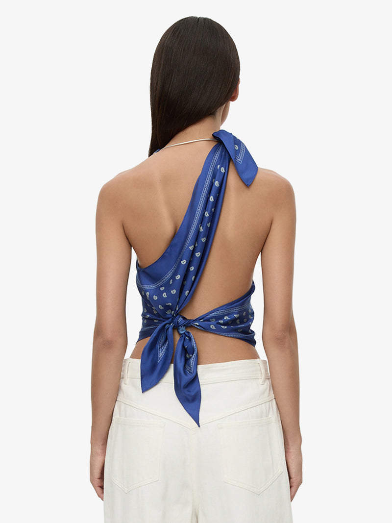 Bandana Scarf Tie Top - Image 2