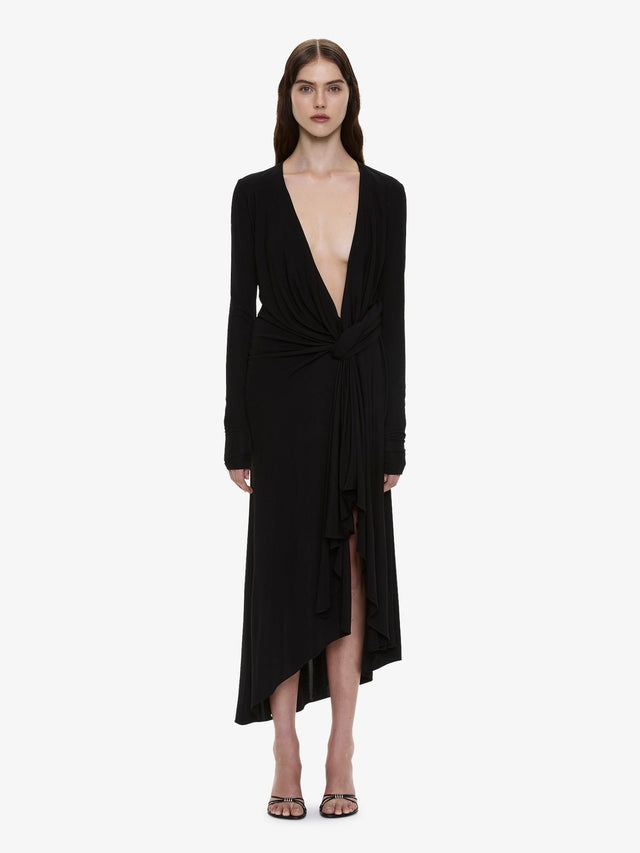 Spire Cascade Long Sleeve Dress