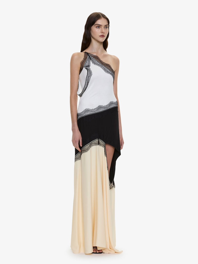 Keira Split Lace One Shoulder Cutaway Dress - Image 2
