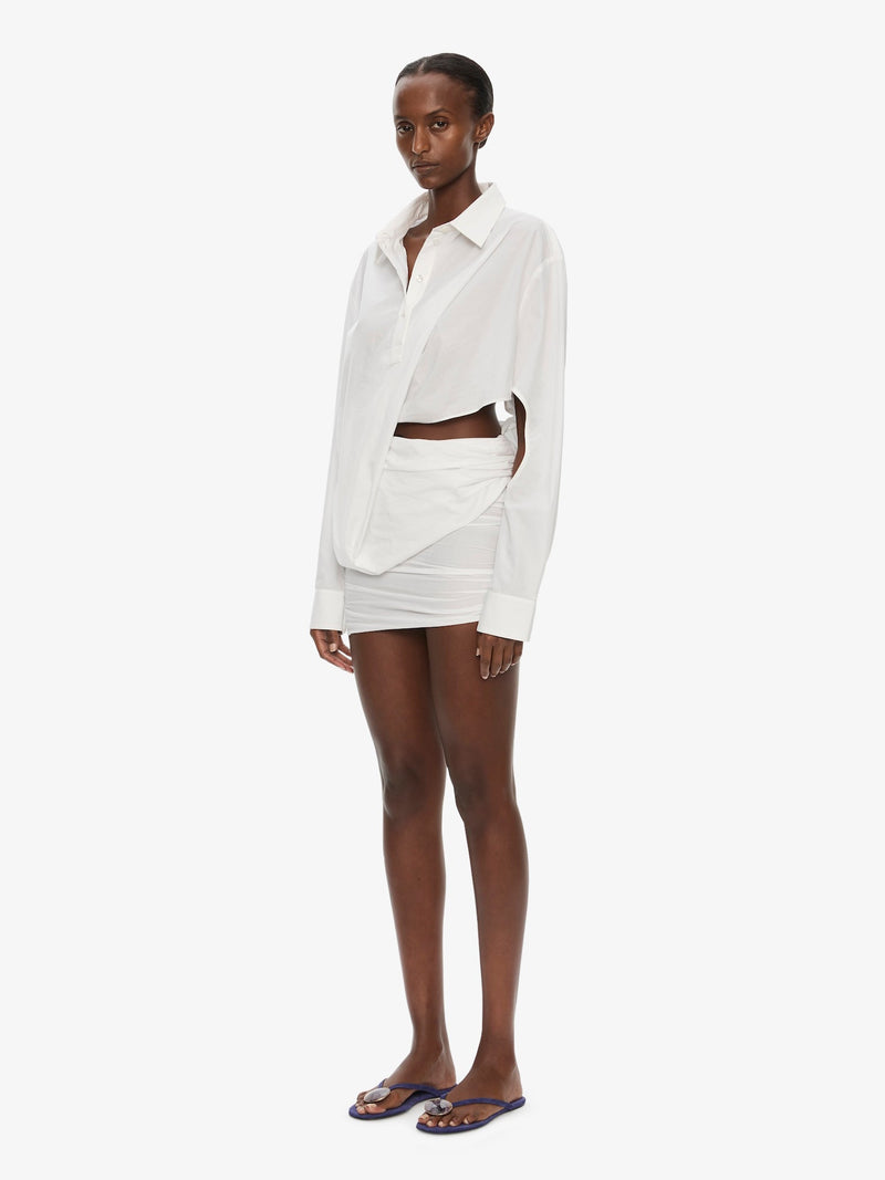 Aiba Draped Shirt Dress - Image 2