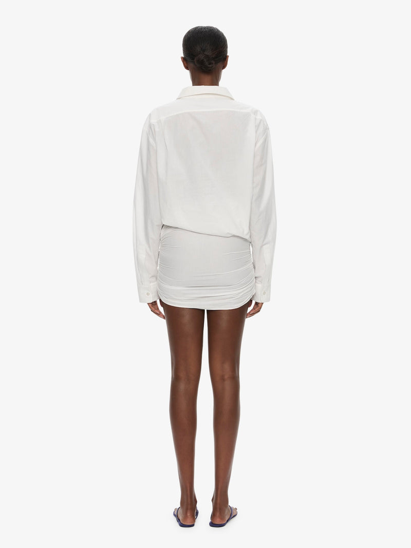 Aiba Draped Shirt Dress - Image 4