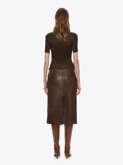 Redux Ribbed Leather Tee Dress