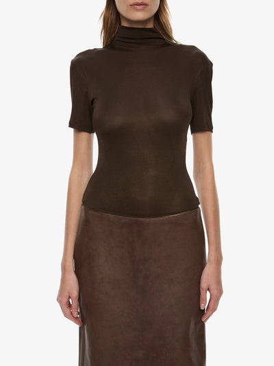 Redux Ribbed Leather Tee Dress