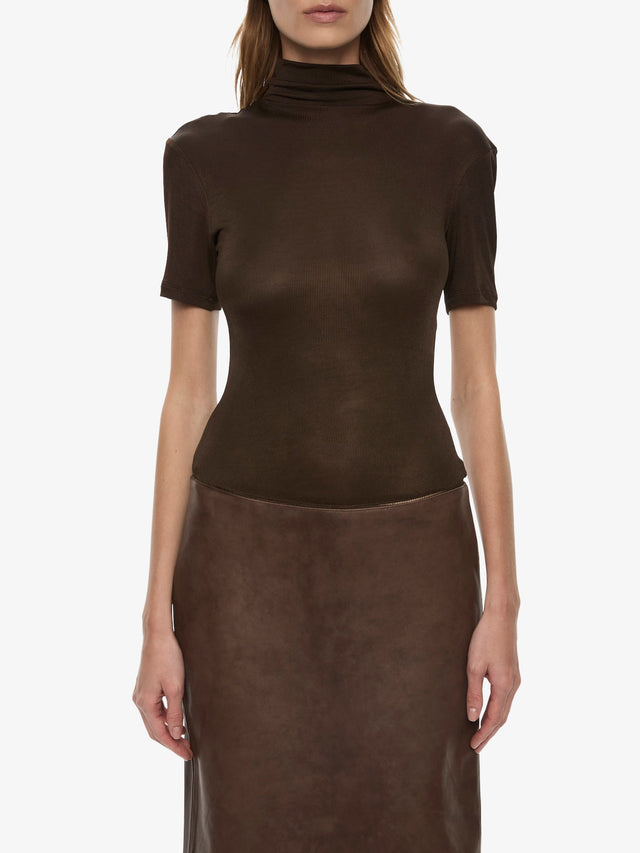 Redux Ribbed Leather Tee Dress