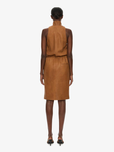 Dannie Leather Zipped Dress