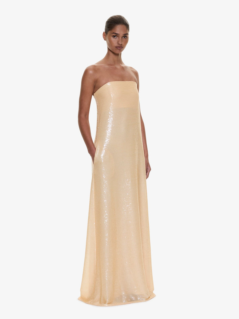 Opaline Sequin Strapless Gown - Image 2