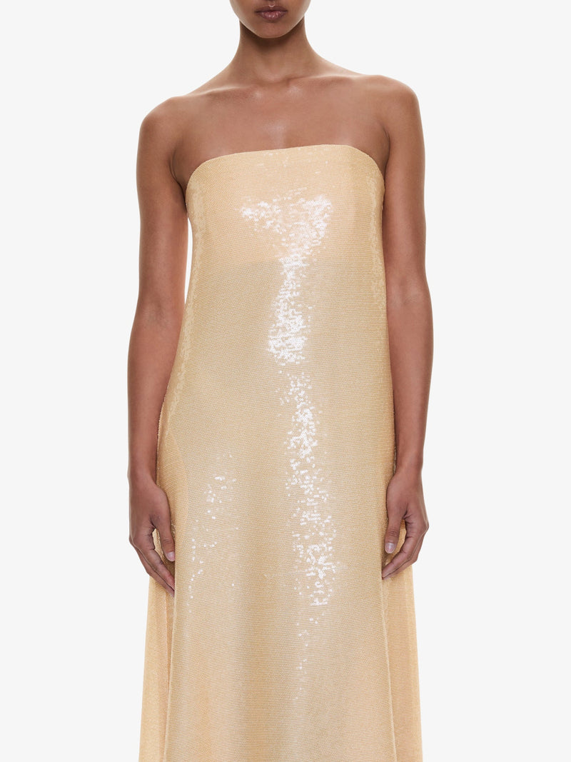 Opaline Sequin Strapless Gown - Image 3