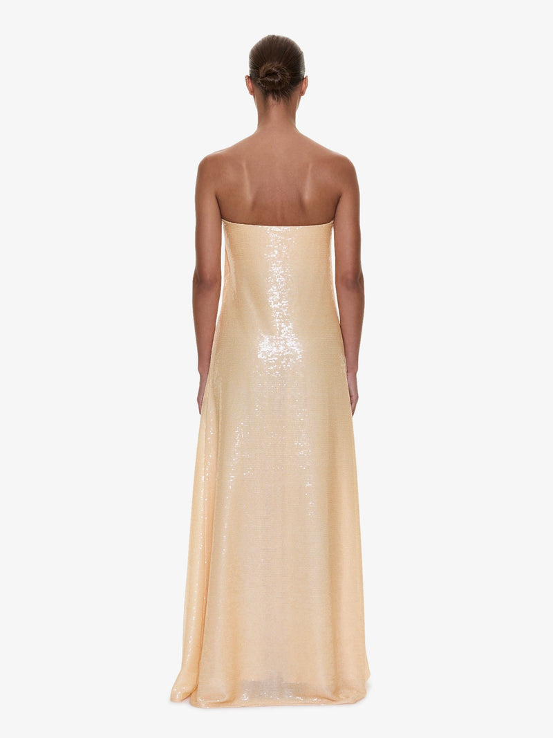 Opaline Sequin Strapless Gown - Image 4