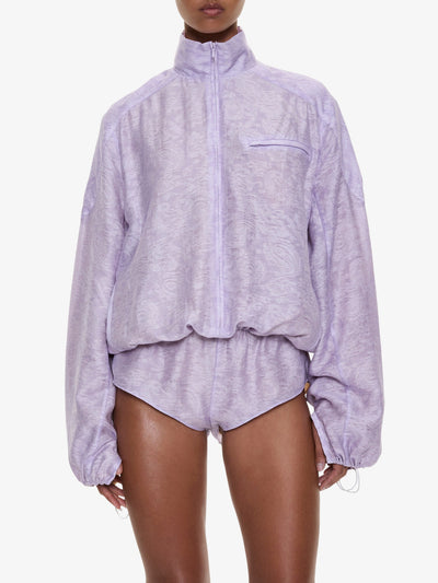 Light Leak Jacquard Zipped One Piece