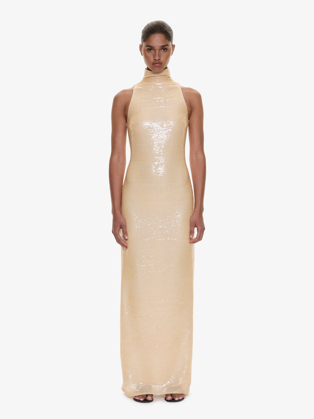 Opaline Sequin Tank Gown
