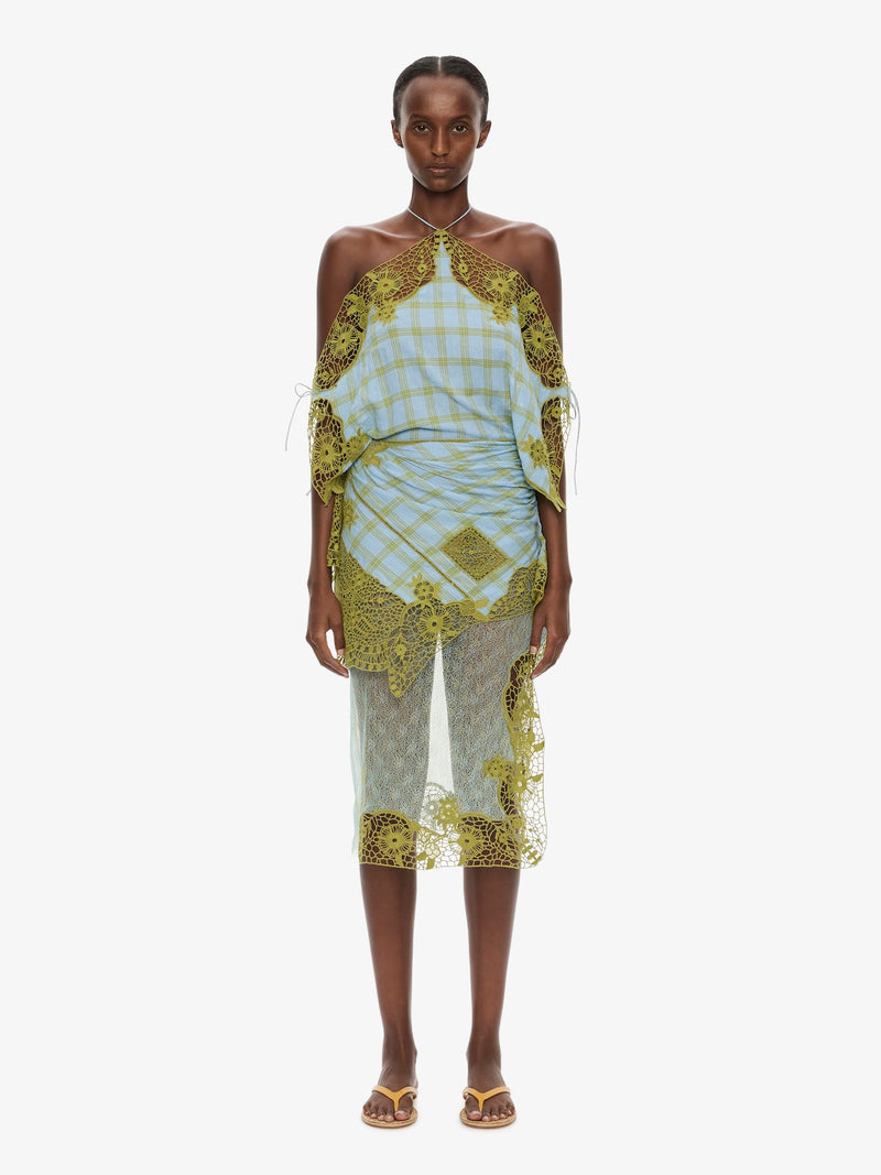 Embroidered Handkerchief Envelope Dress - Image 1