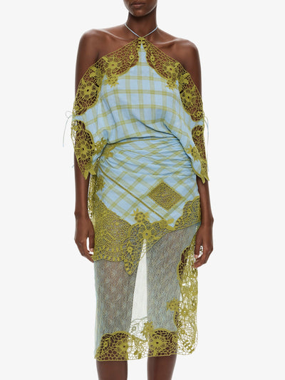 Embroidered Handkerchief Envelope Dress