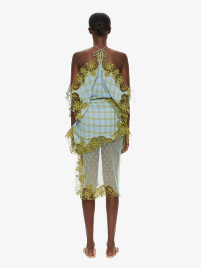 Embroidered Handkerchief Envelope Dress