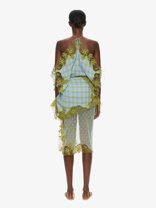 Embroidered Handkerchief Envelope Dress