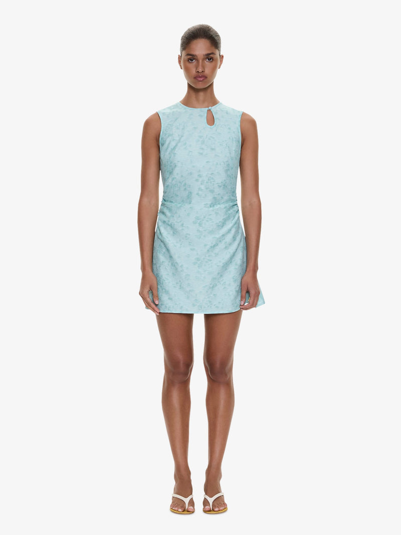 Light Leak Jacquard Loophole Mini Dress - Image 1
