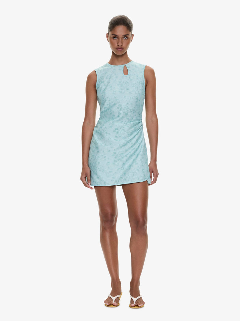 Light Leak Jacquard Loophole Mini Dress - Image 5