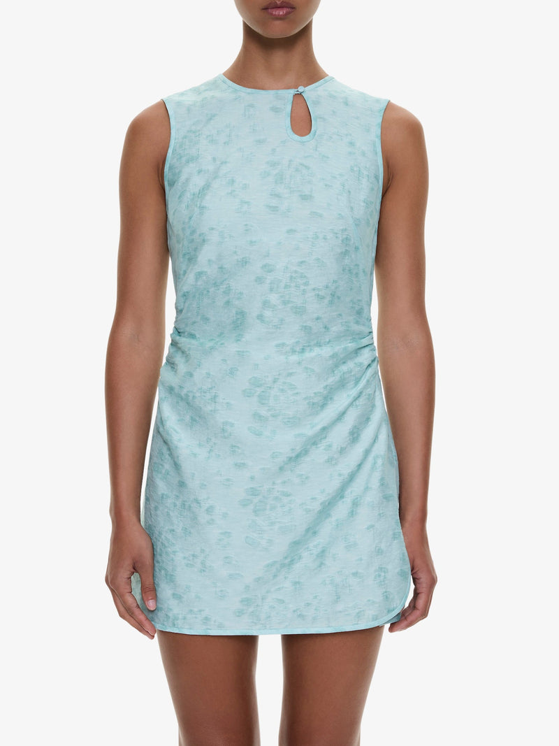 Light Leak Jacquard Loophole Mini Dress - Image 3