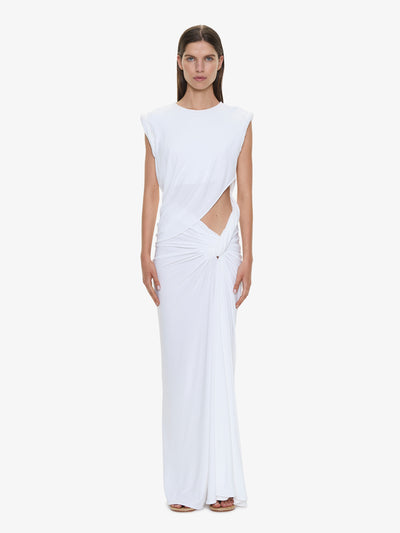 Twisted Lever Rolled Up Tee Dress