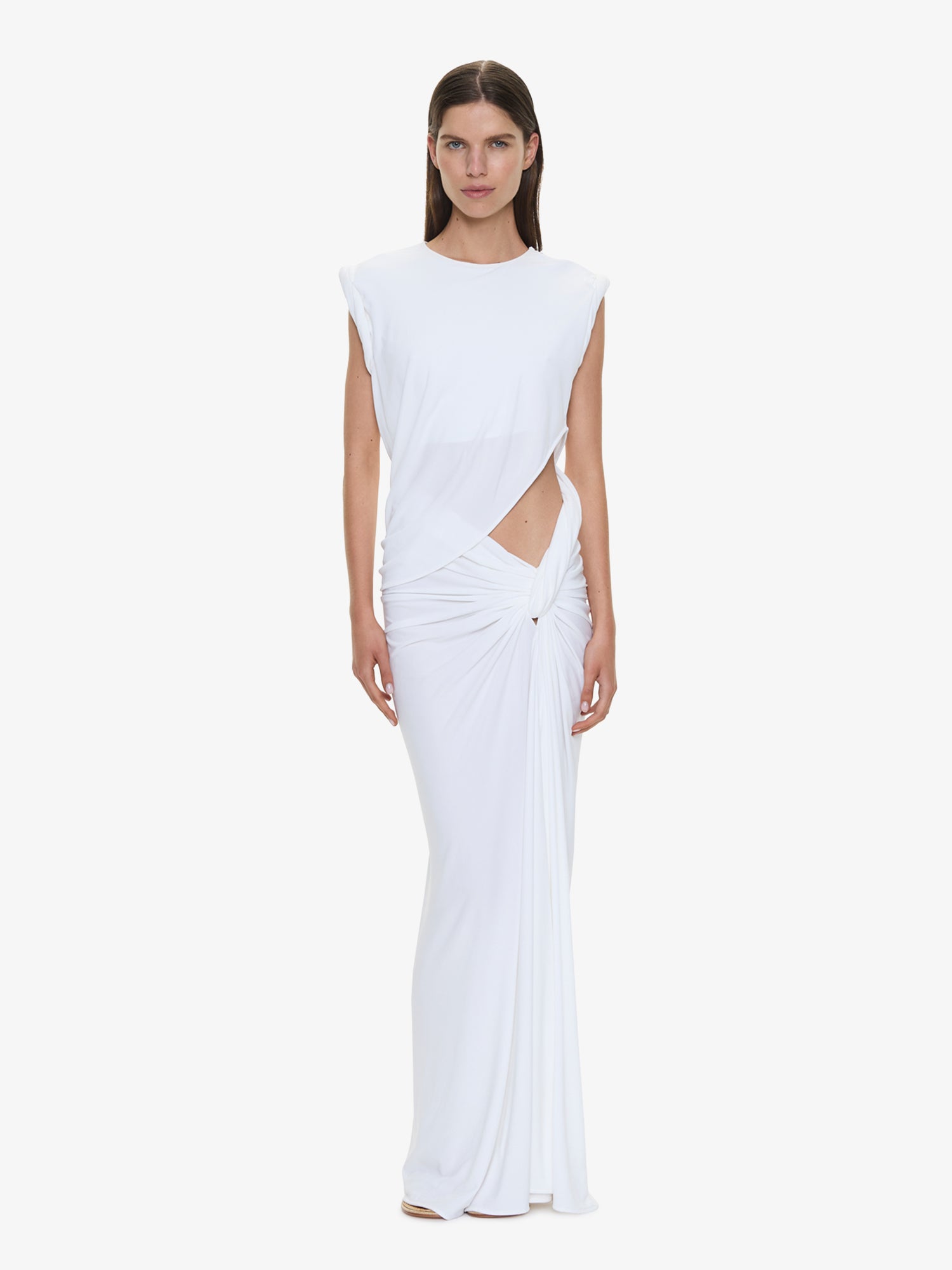 Twisted Lever Rolled Up Tee Dress